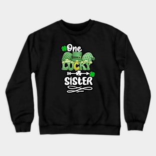 One Lucky sister with gnomes Crewneck Sweatshirt